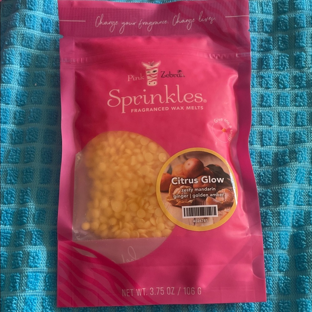 Pink Zebra Sprinkles Fragranced Wax Melts - Pink and Yellow